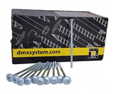 Staliaus medvaržčiai su lėkšteline galvute Ct 5x60mm Zng balti 200 vnt. Domax