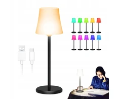 Stalinis šviestuvas usb rgb atsparus vandeniui su nustatymų atmintimi ir ryškumo reguliavimu