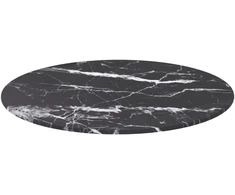 Stalviršis, juodas, 50x0,8cm, grūdintas stiklas