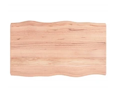 Stalviršis, šviesiai rudas, 100x60x(2-6) cm, medienos masyvas