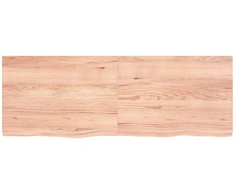 Stalviršis, šviesiai rudas, 140x50x(2-4) cm, medienos masyvas