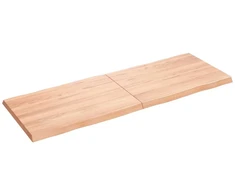 Stalviršis, šviesiai rudas, 140x50x(2-4) cm, medienos masyvas