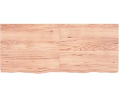 Stalviršis, šviesiai rudas, 140x60x(2-6) cm, medienos masyvas