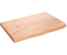 Stalviršis, šviesiai rudas, 60x40x(2-4) cm, medienos masyvas