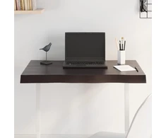 Stalviršis, tamsiai ruda, 80x50x(2-6) cm, medienos masyvas