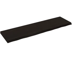 Stalviršis, tamsiai rudas, 180x50x(2-6) cm, ąžuolo masyvas