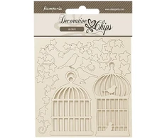 Stamperia Scb234 dekoratyvinės drožlės, ruda, 14 x 14 x 0.1 cm