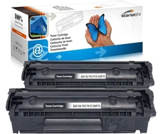 Starlet24 2 x 12a Q2612a suderinamas toneris su hp q2612a 12a, skirtas hp laserjet 1010 1012 1015 1018 1020 1022 1022n 1022nw 3015 3020 3030 3050 3052 3055 m1005 m1319 m1319f, juodas