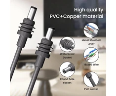 Starlink Mini Dc maitinimo kabelis, Starlink Mini Dc maitinimo pakeitimo kabelis, vandeniui atsparus lauko kabelis, 18awg Starlink Mini pakeitimo ilginimo priedai, pilkas