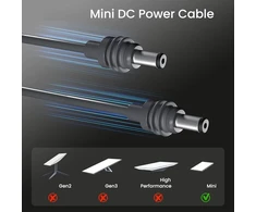Starlink Mini Dc maitinimo kabelis, Starlink Mini Dc maitinimo pakeitimo kabelis, vandeniui atsparus lauko kabelis, 18awg Starlink Mini pakeitimo ilginimo priedai, pilkas