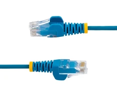 Startech.com 2,5 m cat6 kabelis - plonas cat6 pataisos kabelis - mėlynas - rj45 jungtys be užkabinimo - gigabitinis eterneto kabelis - 28 awg