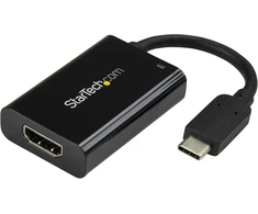 Startech.com usb-c į hdmi adapteris su usb maitinimo šaltiniu - usb type c į hdmi keitiklis kompiuteriams su usb c - 4k 60hz