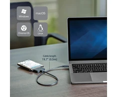 Startech.com Usb C į Sata adapterio kabelis 2.5 colio Ssd/hdd diskams - Usb 3.1 (10 Gbit/s) - suderinamas su Thunderbolt 3 - Sata I/ii/iii (usb31csat3cb)