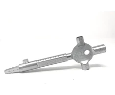 Statybinis raktas daugiafunkcinis | Architekto raktas metalinis naujos statybos raktas | Šerdies raktas su matavimo skale profilio cilindro ilgiui | Tvirtas dizainas Q Bayram®