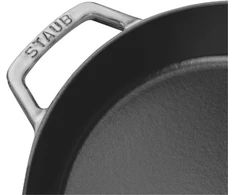 Staub keptuvė su dviem rankenomis, skirta indukcinei viryklei, iš ketaus, 1 vnt., grafito pilka, 20 cm