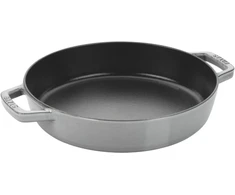 Staub keptuvė su dviem rankenomis, skirta indukcinei viryklei, iš ketaus, 1 vnt., grafito pilka, 20 cm