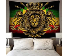 Stcree rasta rastafari gobelenas didelis 203x152 cm minkštas flanelinis liūto karūnos vėliavos hipių meno sienų apmušalas svetainės miegamojo dekoravimo reklaminis skydelis gtzyfs635