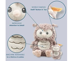 Steiff 241840 Ollie Owl muzikinis žaislas, 21 cm, rudas