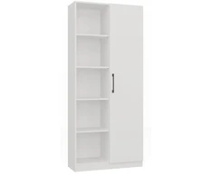 Stelažas 80cm biuro 10 lentynų durys Rd-80 baltas