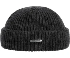 Stetson Nashville vyriška megzta docker kepurė – vienas dydis (54–60 cm) – pagaminta iš 100% merino vilnos – pagaminta Italijoje – riboto mezgimo vilnonė kepurė – vyriška kepurė rudeniui/žiemai