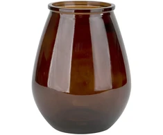 Stiklinė vaza 23 cm ruda San Miguel perdirbta