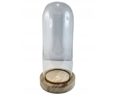 Stiklinis indas su Led pagrindu, 21 cm aukščio