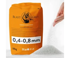 Stiklo granulės 0,4-0,8 mm Blast Grit 10kg abrazyvas Gamintojas Atestas Pzh