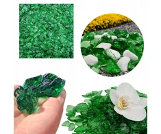 Stiklo skalda, dekoratyvinis akmuo, žalias, dekoratyvinis, stiklas 3-5cm 1kg