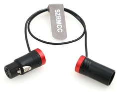 Stiprintuvas Szrmcc xlr kabelis xlr 3 kontaktų kištukas į 3 kontaktų xlr lizdą žemo profilio garso kabelis, skirtas sound devices 633 688 788t 302 552 zaxcom įrašymo įrenginiui zoom f8 (raudonas dangtelis)