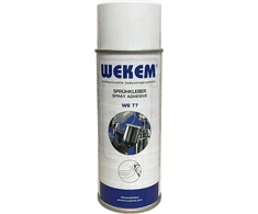 Stiprūs kontaktiniai klijai purškiklyje kaučiukiniai medienai metalui gumai 400ml Wekem