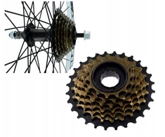 Stiprus užsukamas 7 pavarų laisvosios eigos mechanizmas, Shimano pakaitalas, 14-28