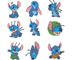 Stitch deimantų tapyba „pasidaryk pats“ deimantų taškeliai vaikams lengva deimantų tapyba tapyba pagal skaičius rinkiniai deimantų lipdukai deimantų tapybos lipdukų rinkinys berniukams deimantų taškeliai mergaitėms deimantų taškeliai suaugusiems pradedant