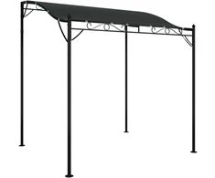 Stoginė, antracito spalvos, 2x2,3m, audinys ir plienas, 180g/m²