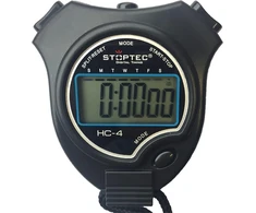 Stoptec Hc-4 chronometras - Skaitmeninis chronometras su dideliu ekranu | Hobis | Sportas | Laisvalaikis | Atsparus purslams | Tinka vaikams