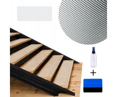Stora neslystanti apsauginė Pvc pakopa laiptams, skaidri, 30x60 cm