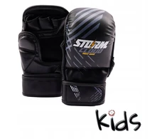 Stormcloud Mma pirštinės vaikams Lynx, juodos/pilkos, Junior L