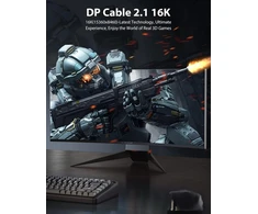 Stouchi Displayport 2.1 kabelis 2 vnt., 1.2m, 16k@60hz, 80gbps