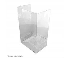 Stovas, plexiglas padėklas vafliniams ledų rageliams, apsauginis eksponatas