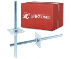Stulpo pagrindas reguliuojamas inkaras 110x500 strypas m24