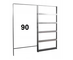 Stumdomų durų kasetė Stark, 90 cm, paslepiama sienoje Laguna Gustavson