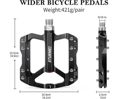 Sturme dviračio pedalai su 3 sandariais guoliais Cnc aliumininiai Mtb 9/16 colio neslystantys apsaugoti nuo dulkių skirti kalnų dviračiui/plento Dviračiui/e-dviračiui/bmx/miesto dviračiui