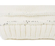 Stylebreaker moteriška megzta žieminė kepurė su blizgučiais, anga uodegai ir termo vilnos pamušalu, beanie kepurė 04024177