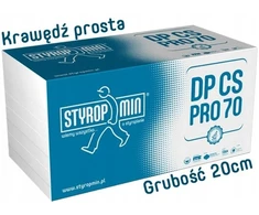 Styrofoam stogas grindys eps 70 styropmin dp cs pro 70, storis 20 cm, lygus