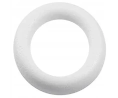 Styroporinis vainikas žiedas 20 cm dekoracija