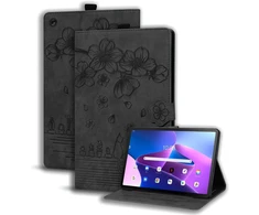 Succtopy dėklas Lenovo Tab M10 Plus 3rd Gen 10.6 colių 2022 Tb125/tb128 folio atverčiamas Pu odos apsauginis dėklas su rašiklio laikikliu, stovu ir piniginės viršeliu, planšetinio kompiuterio dėklas Lenovo Tab M10 Plus 3rd Generation 2022, juodas