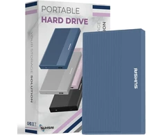 Kietasis diskas Suhsai 200gb išorinis standusis diskas, atsarginė kopija, Usb 3.0 didelės spartos duomenų perdavimas, suderinamas su Mac nešiojamuoju kompiuteriu, stacionariu kompiuteriu, žaidimų konsole (mėlynas)