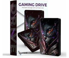 Suhsai išorinis kietasis diskas 320gb nešiojamas kietasis diskas žaidimų išorinis kietasis diskas atsarginė kopija usb 3.0 duomenų saugojimo diskas ninja cat printed kietasis diskas suderinamas su mac desktop ps4 ps5