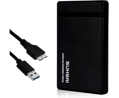 Kietasis diskas Suhsai išorinis žaidimų standusis diskas, nešiojamas usb 3.0 diskas, 2.5 colio didelės spartos standusis diskas, atsarginė kopija, tinkamas ps5, ps4, ps3, pc, android, mac (500gb)
