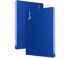 Suhsai nešiojamas išorinis kietasis diskas Usb 2.0 Hdd saugojimo diskas 1tb itin plonas didelės spartos duomenų perdavimo kietasis diskas, suderinamas su Pc Mac Windows Desktop (mėlynas)