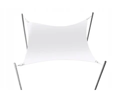 Sun Shade vandeniui atspari apsaugos nuo saulės burė konstrukcijai ant stogo, balta, 4x4
